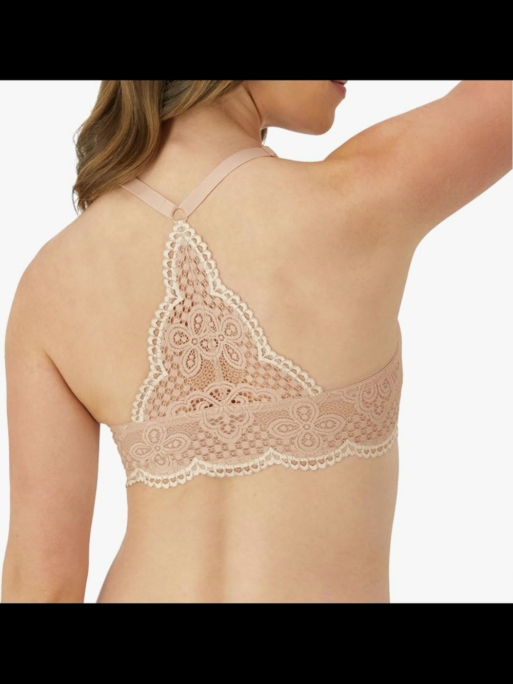 Maidenform Lace Racerback Underwire Bra in Nude Blush - 36DD